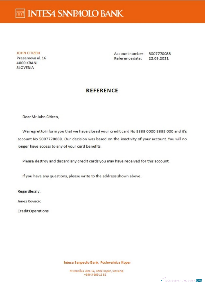 Download Slovenia Intesa Sanpaolo bank closure reference Photoshop template